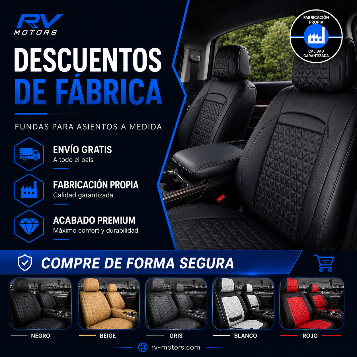 KIT FUNDAS PREMIUM | RV MOTORS™